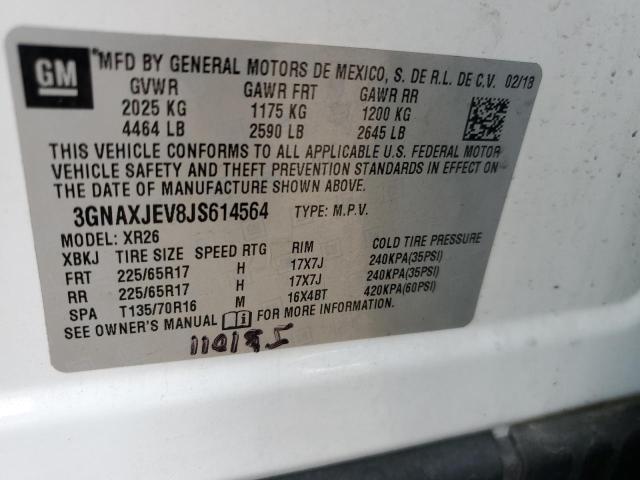 Photo 14 from auction – 2018 CHEVROLET EQUINOX LT with VIN 3GNAXJEV8JS614564