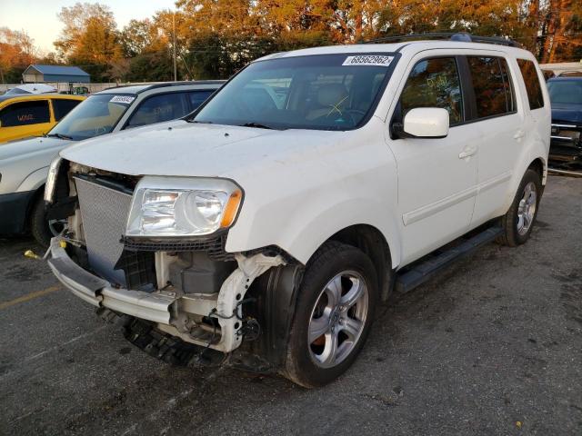 HONDA PILOT EXL 2012 with VIN 5FNYF3H52CB038628 - Photo from auction