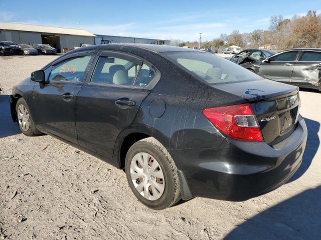 Photo 2 from auction – 2012 HONDA CIVIC LX with VIN 19XFB2F54CE102139