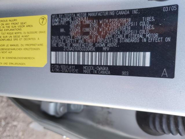 Photo 14 from auction – 2005 LEXUS RX 330 with VIN 2T2GA31UX5C030856
