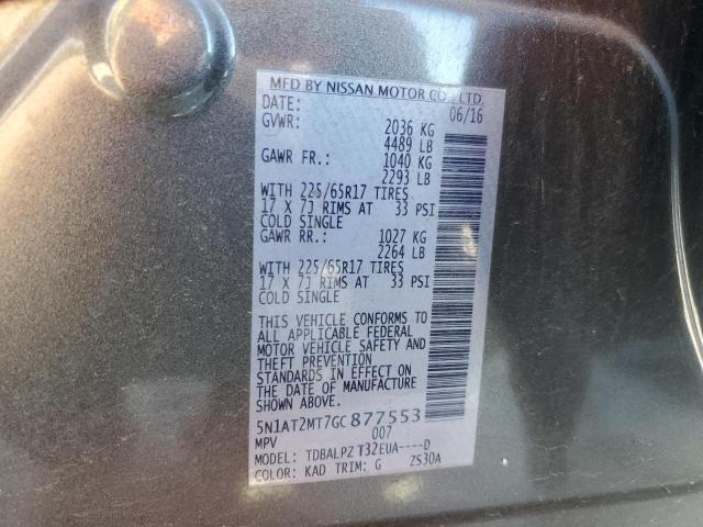Photo 14 from auction – 2016 NISSAN ROGUE S with VIN 5N1AT2MT7GC877553