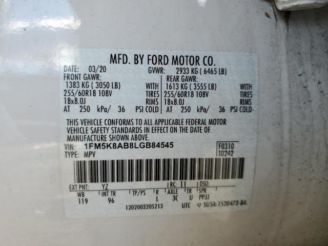 Photo 14 from auction – 2020 FORD EXPLORER P with VIN 1FM5K8AB8LGB84545