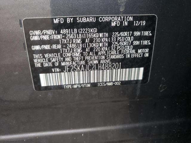 Photo 14 from auction – 2020 SUBARU FORESTER P with VIN JF2SKAJC2LH488201
