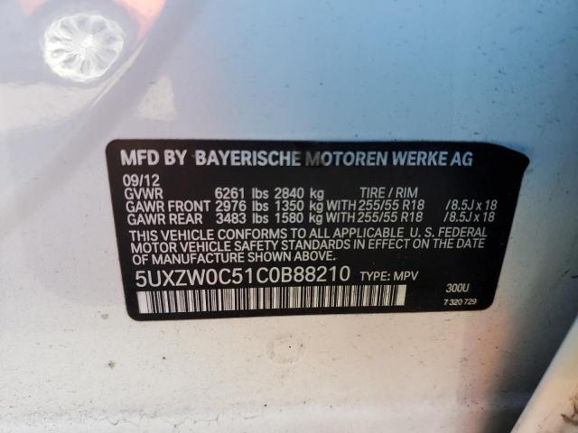Photo 14 from auction – 2012 BMW X5 XDRIVE3 with VIN 5UXZW0C51C0B88210