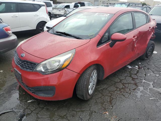 KIA RIO LX 2013 with VIN KNADM4A38D6254125 - Photo from auction