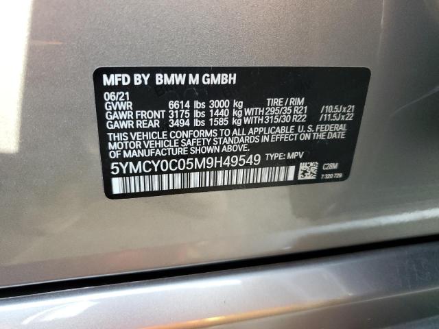 Photo 14 from auction – 2021 BMW X6 M with VIN 5YMCY0C05M9H49549