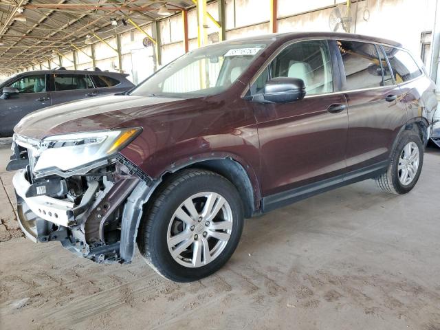 HONDA PILOT LX 2016 with VIN 5FNYF5H17GB010516 - Photo from auction
