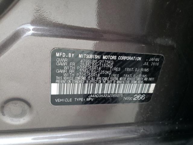 Foto 14 de la subasta – 2016 MITSUBISHI OUTLANDER con VIN JA4AD3A32GZ065015