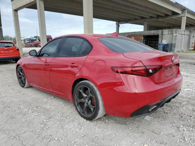 Photo 2 from auction – 2018 ALFA ROMEO GIULIA TI with VIN ZARFAECN9J7589561