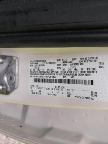 Photo 14 from auction – 2017 FORD ESCAPE SE with VIN 1FMCU9GD4HUC84893