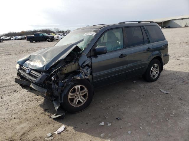 HONDA PILOT EXL 2005 with VIN 5FNYF18585B004619 - Photo from auction