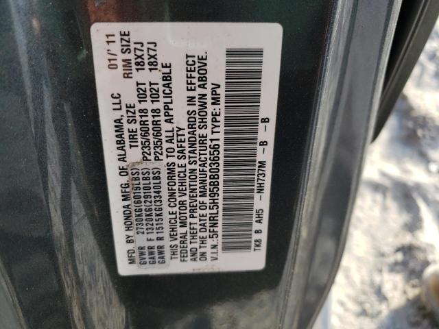 Photo 14 from auction – 2011 HONDA ODYSSEY TO with VIN 5FNRL5H95BB036561