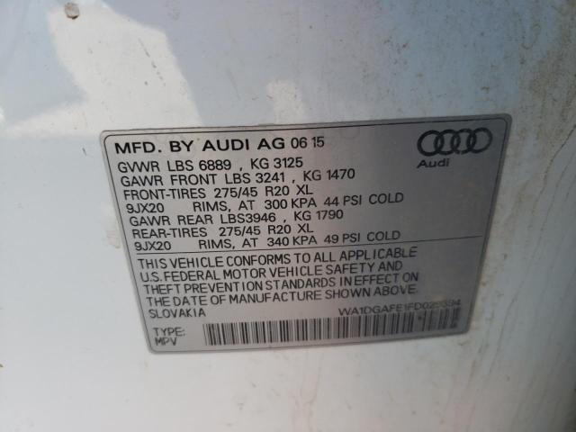 Photo 10 from auction – 2015 AUDI Q7 PRESTIG with VIN WA1DGAFE1FD029394