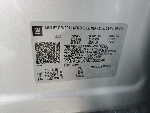 Photo 14 from auction – 2019 GMC TERRAIN SL with VIN 3GKALVEV8KL231140
