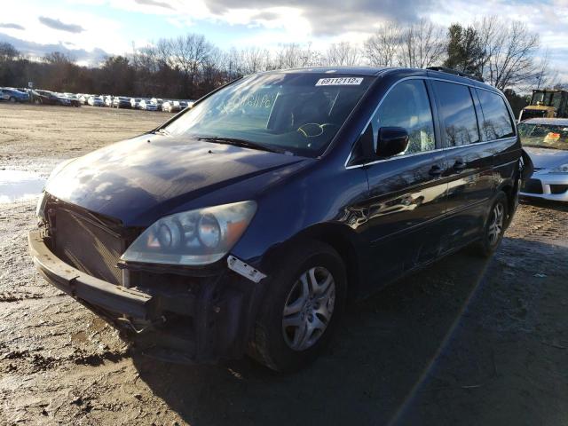HONDA ODYSSEY EX 2007 with VIN 5FNRL38787B054191 - Photo from auction