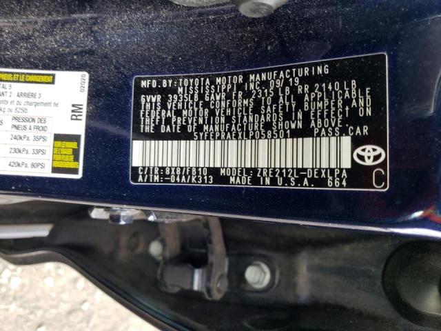 Photo 10 from auction – 2020 TOYOTA COROLLA LE with VIN 5YFEPRAEXLP058501