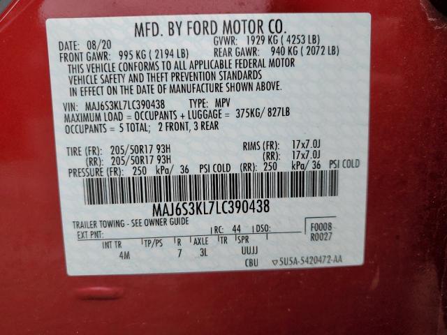Zdjęcie 14 z aukcji – 2020 FORD ECOSPORT T z VIN MAJ6S3KL7LC390438