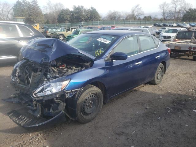 NISSAN SENTRA S 2017 with VIN 3N1AB7AP9HL713872 - Photo from auction