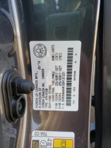 Photo 14 from auction – 2016 HONDA CR-V SE with VIN 2HKRM4H41GH131221