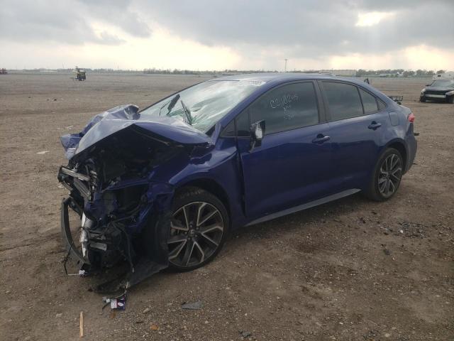 TOYOTA COROLLA SE 2021 with VIN 5YFS4MCE0MP086692 - Photo from auction
