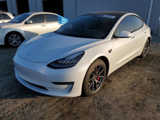 TESLA MODEL 3 2021 with VIN 5YJ3E1EA3MF850590 - Photo from auction