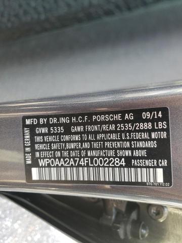 Photo 14 from auction – 2015 PORSCHE PANAMERA 2 with VIN WP0AA2A74FL002284