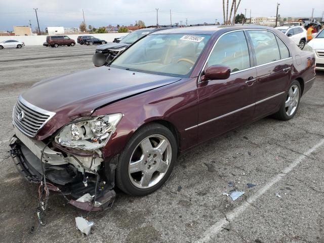 LEXUS LS 430 2006 with VIN JTHBN36F465041345 - Photo from auction