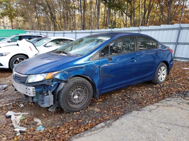 HONDA CIVIC LX 2012 with VIN 2HGFB2F50CH501197 - Photo from auction