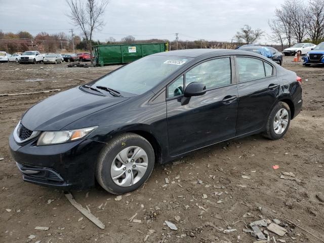 HONDA CIVIC LX 2013 with VIN 19XFB2F56DE212272 - Photo from auction