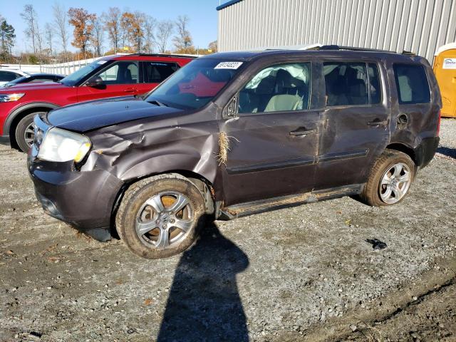 HONDA PILOT EXLN 2012 with VIN 5FNYF3H7XCB001649 - Photo from auction