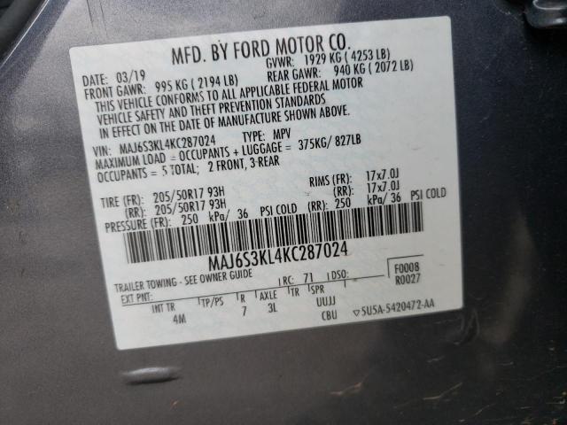 Photo 14 from auction – 2019 FORD ECOSPORT T with VIN MAJ6S3KL4KC287024