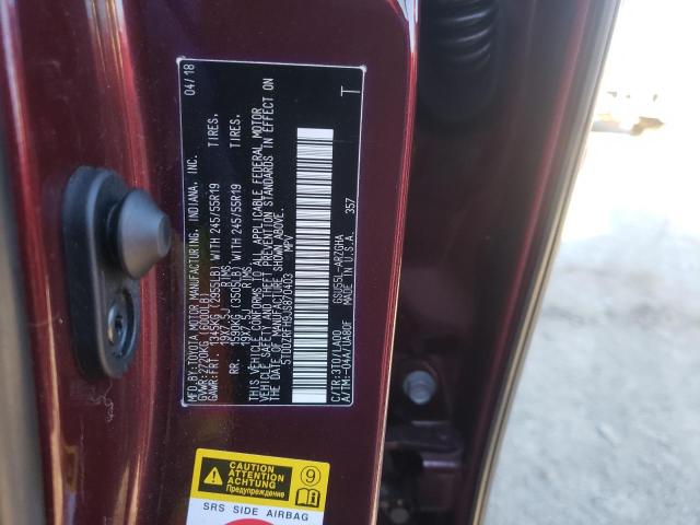 Photo 14 from auction – 2018 TOYOTA HIGHLANDER with VIN 5TDDZRFH9JS870403