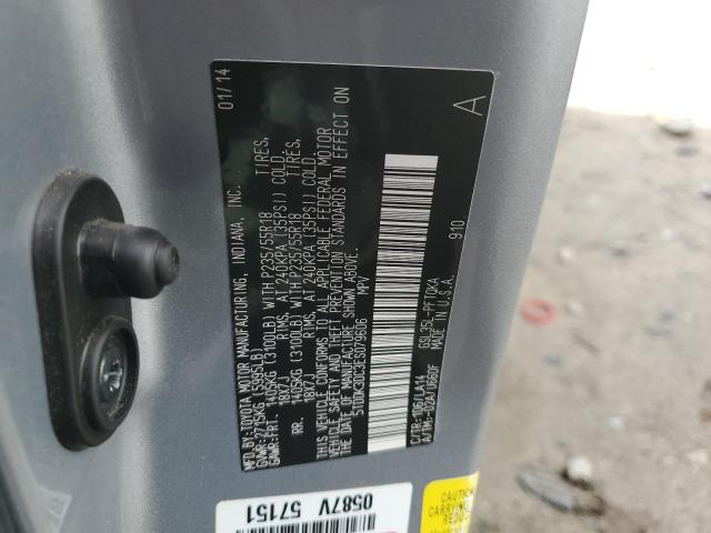 Photo 14 from auction – 2014 TOYOTA SIENNA XLE with VIN 5TDDK3DC3ES079606