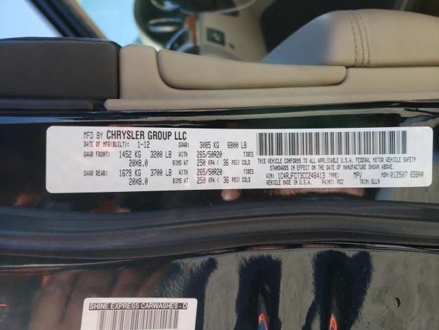 Photo 14 from auction – 2012 JEEP GRAND CHER with VIN 1C4RJFCT3CC246413