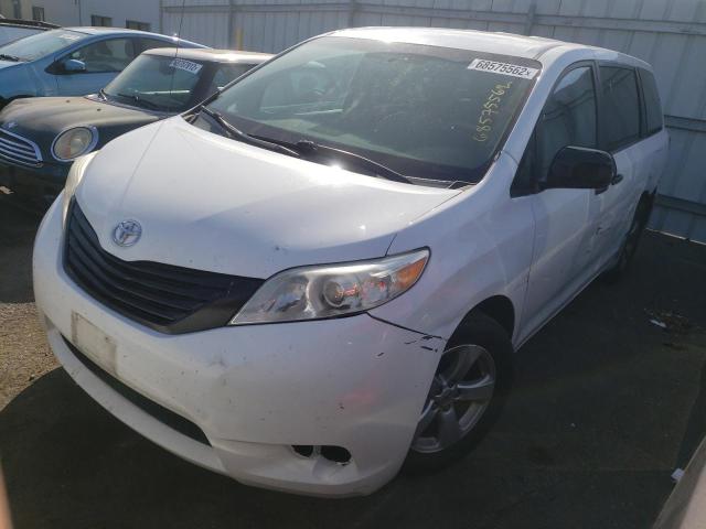 TOYOTA SIENNA 2013 with VIN 5TDZK3DC6DS320868 - Photo from auction