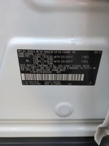 Photo 14 from auction – 2015 TOYOTA RAV4 LE with VIN 2T3BFREVXFW393400