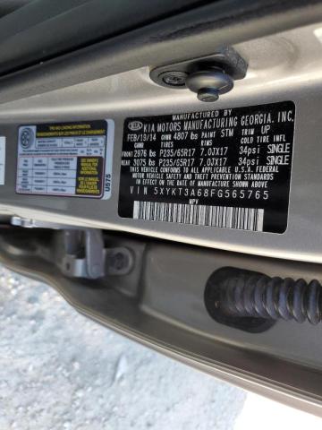 Photo 14 from auction – 2015 KIA SORENTO LX with VIN 5XYKT3A68FG565765