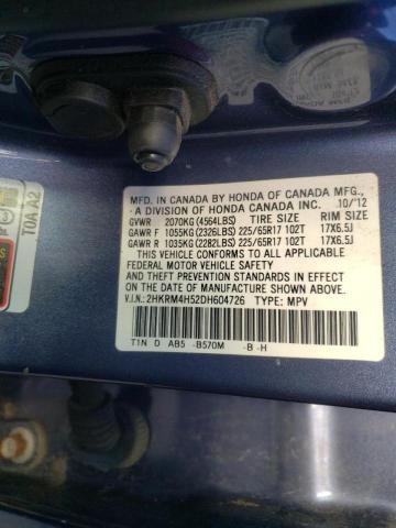 Photo 14 from auction – 2013 HONDA CR-V EX with VIN 2HKRM4H52DH604726