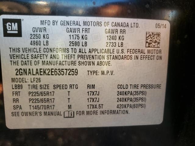 Photo 14 from auction – 2014 CHEVROLET EQUINOX LS with VIN 2GNALAEK2E6357259