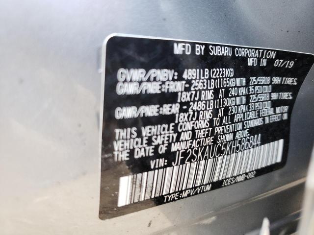 Photo 14 from auction – 2019 SUBARU FORESTER L with VIN JF2SKAUC5KH586844