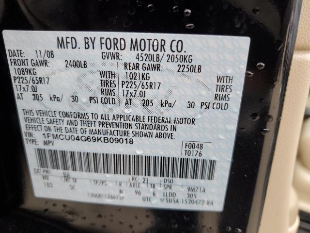 Photo 14 from auction – 2009 FORD ESCAPE LIM with VIN 1FMCU04G69KB09018
