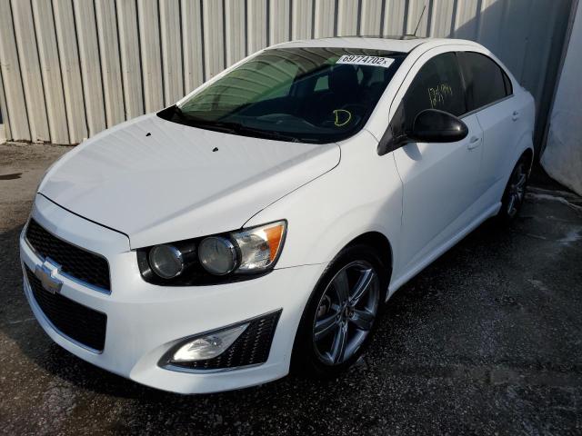 CHEVROLET SONIC RS 2015 with VIN 1G1JG5SB2F4139584 - Photo from auction