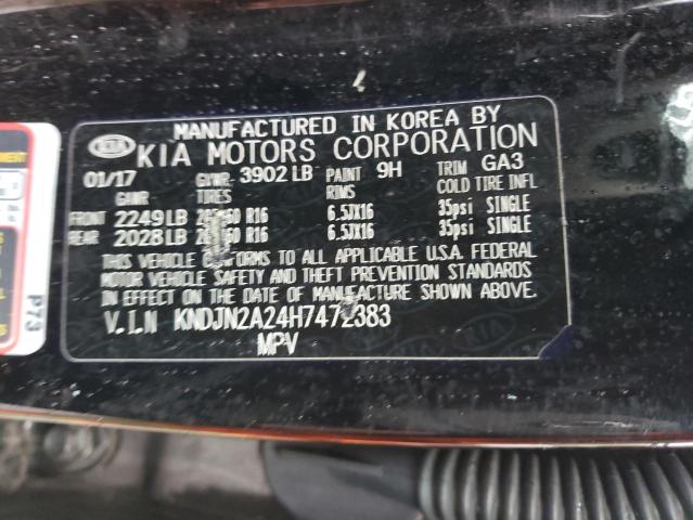 Photo 14 from auction – 2017 KIA SOUL with VIN KNDJN2A24H7472383