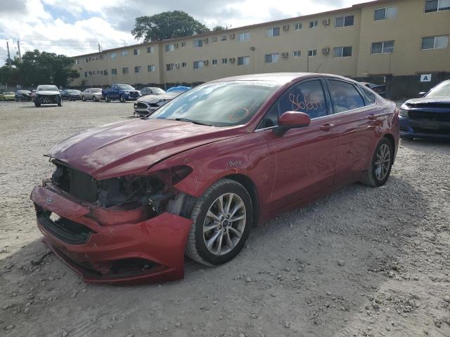 FORD FUSION SE 2017 with VIN 3FA6P0H76HR290396 - Photo from auction