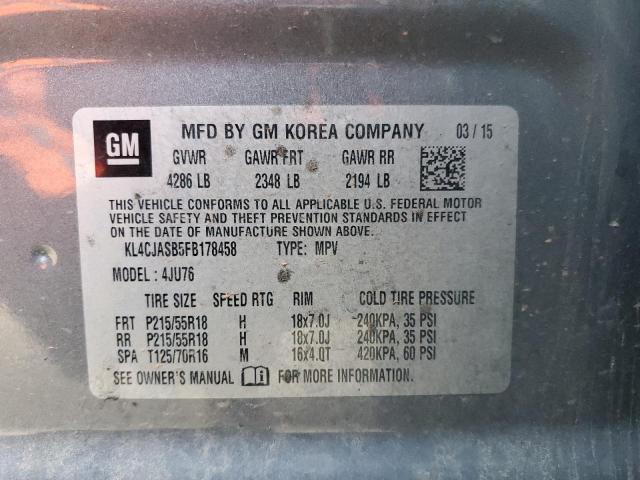 Photo 14 from auction – 2015 BUICK ENCORE with VIN KL4CJASB5FB178458