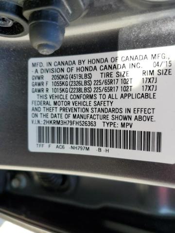 Photo 14 from auction – 2015 HONDA CR-V EXL with VIN 2HKRM3H79FH526363