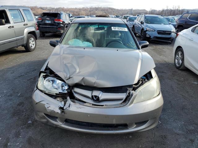 Photo 5 from auction – 2005 HONDA CIVIC LX with VIN 2HGES15575H506813