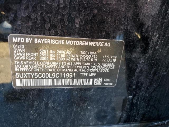 Photo 14 from auction – 2020 BMW X3 XDRIVE3 with VIN 5UXTY5C00L9C11991