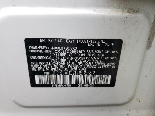 Photo 14 from auction – 2015 SUBARU FORESTER 2 with VIN JF2SJAHC7FH835552