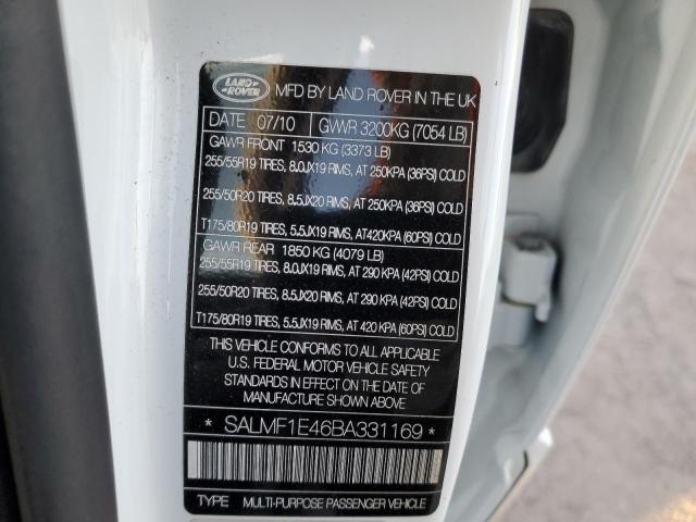 Photo 14 from auction – 2011 LAND ROVER RANGE ROVE with VIN SALMF1E46BA331169